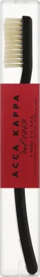 Щётка зубная Acca Kappa Vintage Collection Nylon Medium, средней жёсткости, в ретро-стиле, чёрная, 1 шт