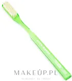 Щётка зубная Acca Kappa Soft Pure Bristle Model 567, мягкая, с натуральной щетиной, ручная работа, зелёная, 1 шт — фото 1