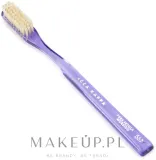 Щётка зубная Acca Kappa Soft Pure Bristle Model 567, мягкая, с натуральной щетиной, ручная работа, фиолетовая, 1 шт — фото 1