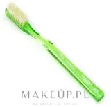 Щётка зубная Acca Kappa Medium Pure Bristle Model 568, средней жёсткости, с натуральной щетиной, ручная работа, зелёная, 1 шт — фото 1