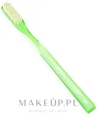 Щётка зубная Acca Kappa Hard Pure Bristle Model 569, жёсткая, с натуральной щетиной, ручная работа, зелёная, 1 шт — фото 1