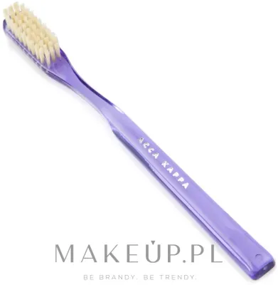 Щётка зубная Acca Kappa Hard Pure Bristle Model 569, жёсткая, с натуральной щетиной, ручная работа, фиолетовая, 1 шт