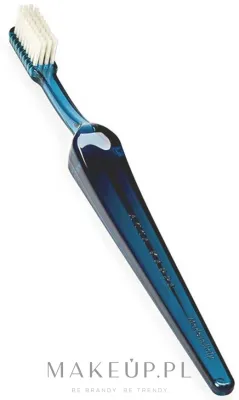Щётка зубная Acca Kappa Vintage Tooth Brush Nylon Hard, жёсткая, в ретро-стиле, тёмно-синяя, 1 шт