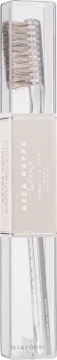 Щётка зубная Acca Kappa Extra Soft Pure Bristle, очень мягкая, с натуральной щетиной, ручная работа, прозрачная, 1 шт