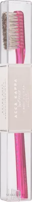 Щётка зубная Acca Kappa Extra Soft Pure Bristle, очень мягкая, с натуральной щетиной, ручная работа, розовая, 1 шт