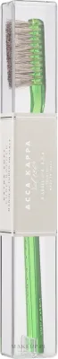 Щётка зубная Acca Kappa Extra Soft Pure Bristle, очень мягкая, с натуральной щетиной, ручная работа, зелёная, 1 шт