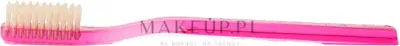 Зубная щётка Acca Kappa Medium Nylon Rounded Tips Crystal 21J5704 средней жёсткости, розовая, 1 шт