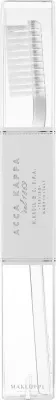 Зубная щётка Acca Kappa Medium Nylon Rounded Tips Crystal 21J5704 средней жёсткости, прозрачная, 1 шт