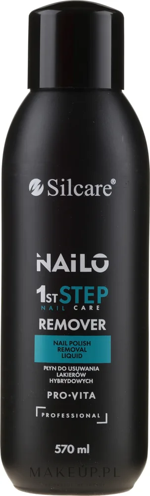 Silcare Nailo Pro-Vita бесацетоновая жидкость для снятия лака с кератином коллагеном и пантенолом 1000 мл