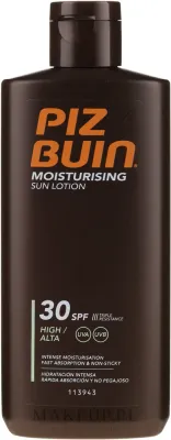 Piz Buin Sun Care лосьон солнцезащитный для тела увлажняющий SPF 30 200 мл, защита от солнца водостойкий уход за кожей тела