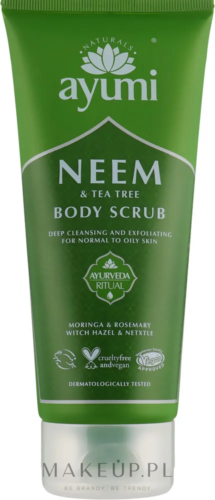 Скраб для тела Ayumi Neem & Tea Tree очищающий с нимом и чайным деревом, 200 мл