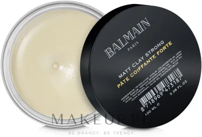 Balmain Paris Hair Couture Balmain Matt Clay Strong - Глина для укладки волос матирующая Balmain Matt Clay Strong, сильная фиксация, 100 мл