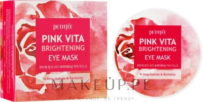 Petitfee & Koelf Petitfee & Koelf Pink Vita Brightening Eye Mask - Патчи под глаза Petitfee Koelf Pink Vita Brightening Eye Mask, придающие сияние, с экстрактом розы