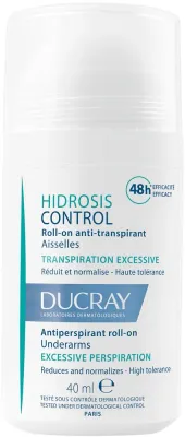 Ducray Hidrosis Control Roll-On Anti-Transpirant антиперспирант шариковый при повышенной потливости 40 мл