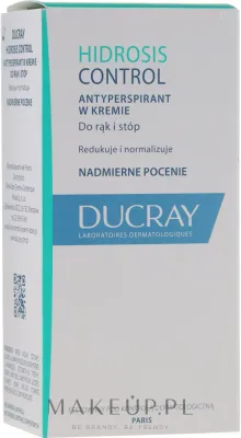 Антиперспирант-крем для рук и стоп Ducray Hidrosis Control Antiperspirant Cream, 50 мл