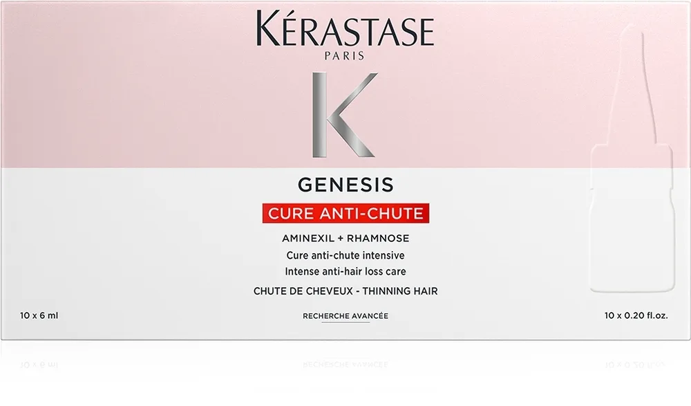 Интенсивный уход против выпадения волос Kerastase Genesis Anti Hair-Fall Fortifying Treatment Ampoules, укрепляющий, ампулы по 6 мл, 10 x 6 мл / 42 x 6 мл
