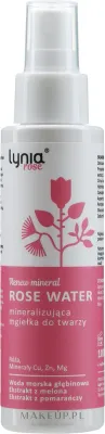 Минерализующая дымка для лица Lynia Renew Rose Water, на основе розовой воды, 100 мл