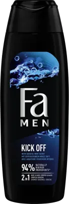 Гель для душа и волос для мужчин 2 в 1 Fa Men Kick Off Aqua Mint Scent, 400 мл