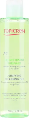 Себорегулирующий очищающий гель для лица Topicrem Purifying Cleansing Gel
