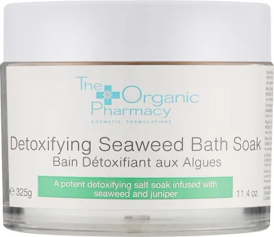 The Organic Pharmacy Detoxifying Seaweed Bath Soak соль для ванны с водорослями 325 г, морская соль для ванны детокс с эвкалиптом и можжевельником