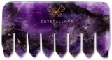Гребень для массажа кожи головы из аметиста Crystallove — фото 1