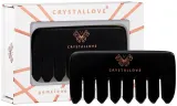 Гребень для массажа кожи головы из обсидиана Crystallove — фото 2