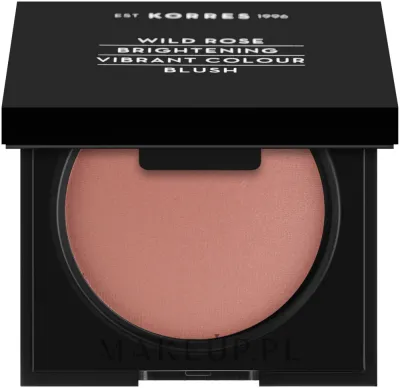 Пудровые румяна Korres Wild Rose Brightening Vibrant Colour Blush, с зеркальцем, 5,5 г