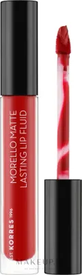 Жидкая помада для губ Korres Morello Matte Lasting Lip Fluid матовая, стойкая, 3,4 мл