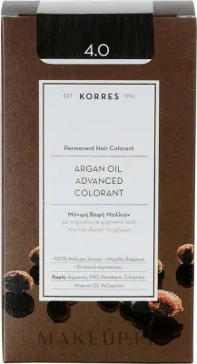 Краска для волос Korres Argan Oil Hair Colorant с аргановым маслом, 50 мл
