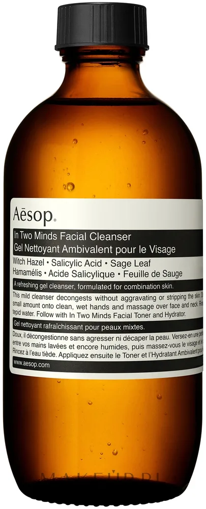 Aesop In Two Minds гель для умывания очищающий, средство для комбинированной кожи с салициловой кислотой и гамамелисом, 100 мл