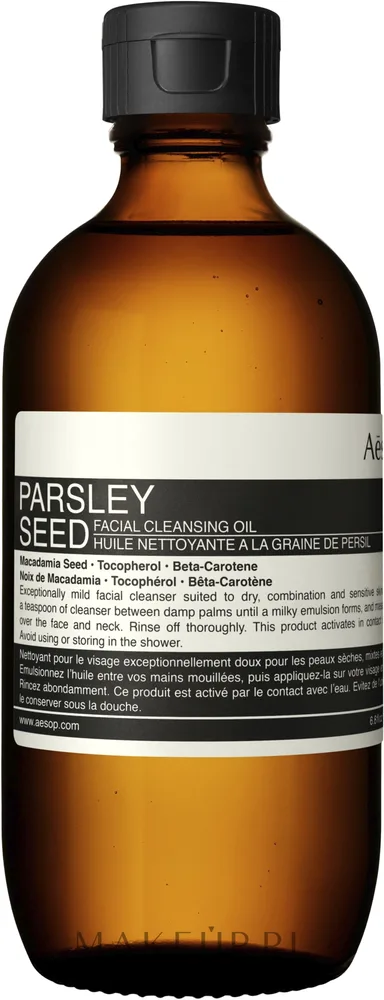 Масло для лица Aesop Parsley Seed Cleansing Oil очищающее, с семенами петрушки, 200 мл