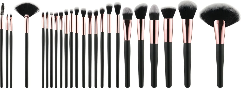 Набор профессиональных кистей для макияжа Tools For Beauty чёрный 24 шт