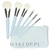 Набор кистей для макияжа Tools For Beauty голубой 6 шт — фото 1