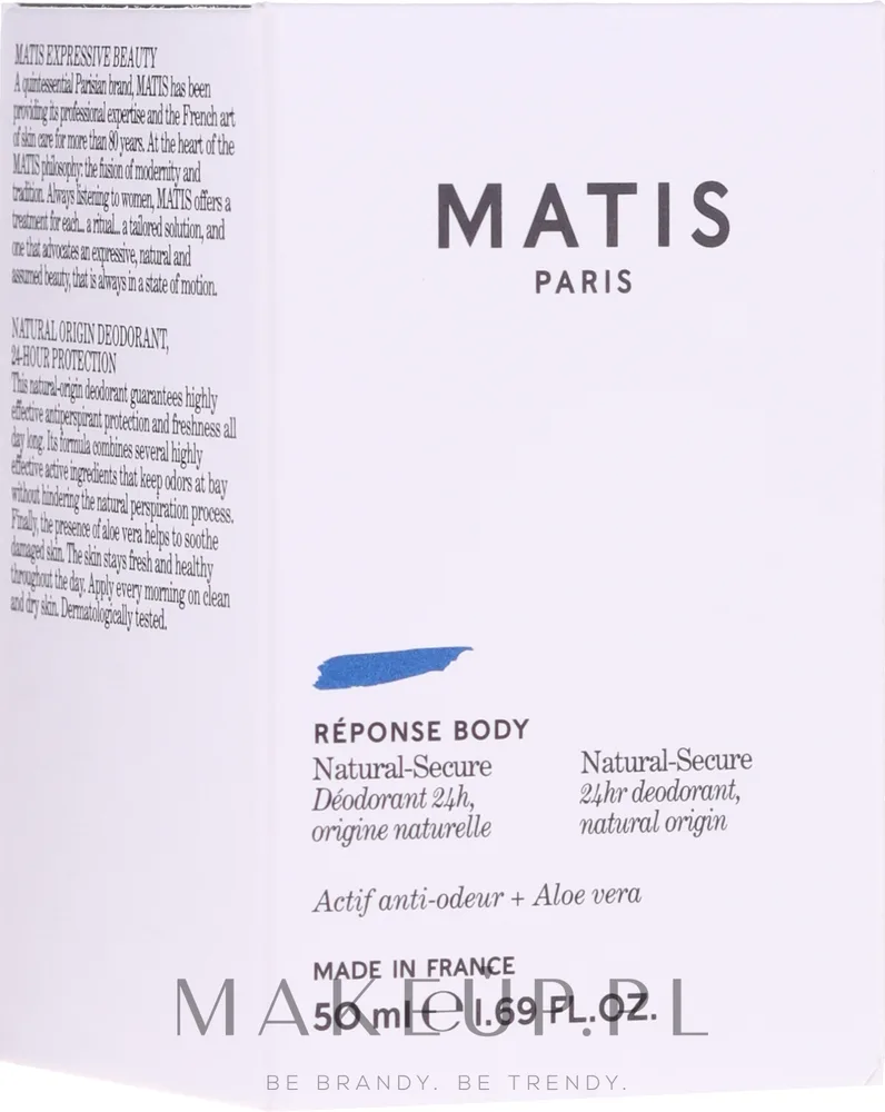 Натуральный дезодорант для тела Matis Reponse