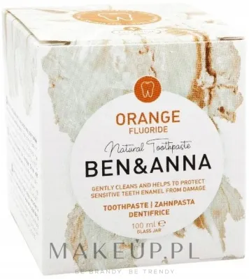 Ben & Anna Ben & Anna Orange Fluoride Toothpaste - Зубная паста Orange Fluoride Toothpaste натуральная, с фтором, 100 мл