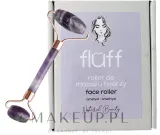 Роллер для массажа лица Fluff Face Roller Ametyst из аметиста, с двумя валиками, 1 шт — фото 1