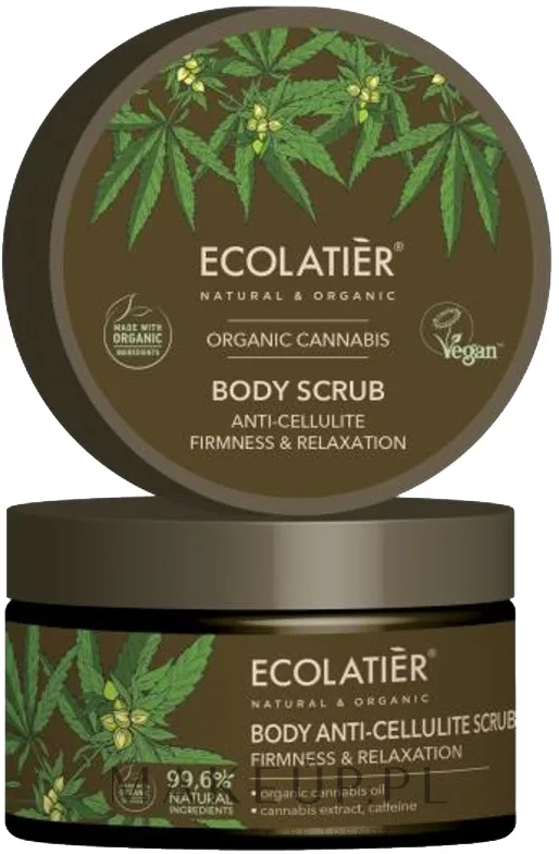 Скраб для тела Ecolatier Organic Cannabis Эластичность и релаксация, 300 мл