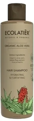 Шампунь для волос Ecolatier Organic Aloe Vera Shampoo с алоэ вера, для объёма, 250 мл