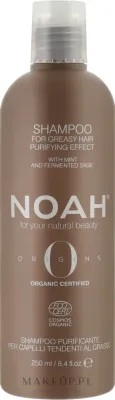 Шампунь для жирных волос Noah Origins Purifying Shampoo очищающий, с соком алоэ, мятой и шалфеем, 250 мл