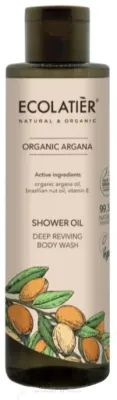Ecolatier Organic Argana масло для душа Глубокое восстановление 250 мл, гель-масло для душа с аргановым маслом