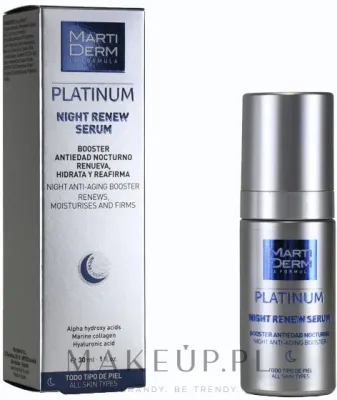 Сыворотка для лица Martiderm Platinum Night Renew ночная восстанавливающая 30 мл