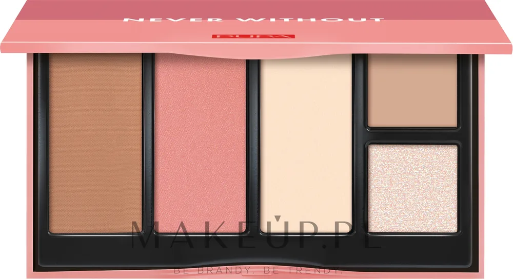 Палетка для макияжа лица Pupa Never Without Palette, оттенок 001 - Light Skin