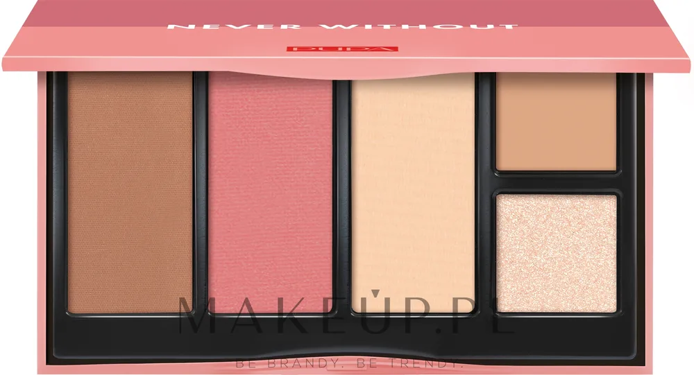 Палетка для макияжа лица Pupa Never Without Palette, оттенок 002 - Medium Skin