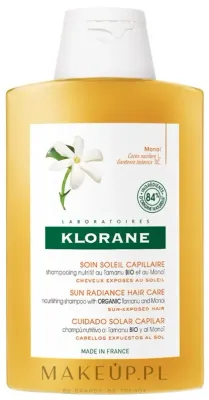 Шампунь питательный Klorane Sun Radiance Shampoo Tamanu and Monoi для волос, подвергающихся воздействию солнца, 200 мл