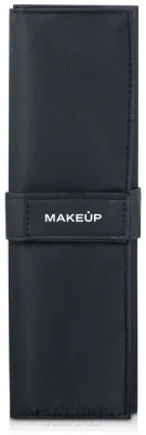 Чехол для кистей Makeup Basic, на 13 кистей, чёрный, сворачивается и застёгивается ремешком, 1 шт