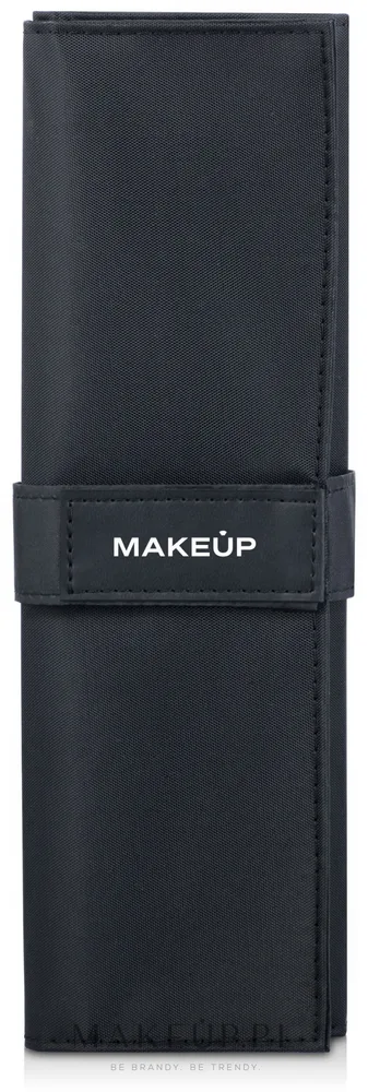Чехол для кистей Makeup Basic, на 10 кистей, чёрный, сворачивается и застёгивается ремешком, 1 шт