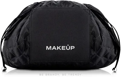 Мешок для косметики MAKEUP Beauty Secret на завязке с карманом, черный