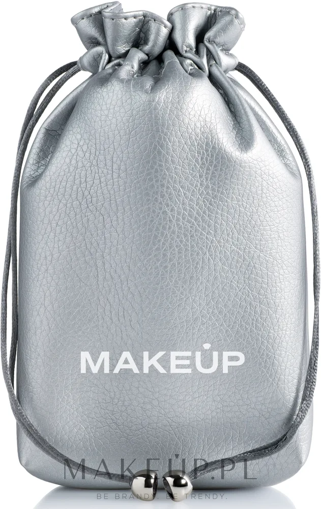 Мешочек для косметики MAKEUP Pretty Pouch с двойным шнурком, серебристый