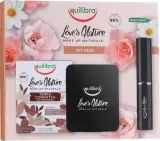 Набор для макияжа Equilibra Love's Nature компактная пудра 8,5 г и кисть — фото 1