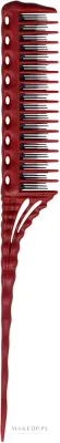 Расчёска для волос Y.S.Park Professional 150 Tail Comb красная